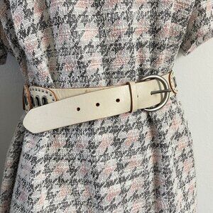 FOSSIL Women's belt Leather/metal belt size L Vintage belt